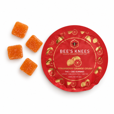 Strawberry Orange Crush D-9 Gummies 5-Piece Pouch